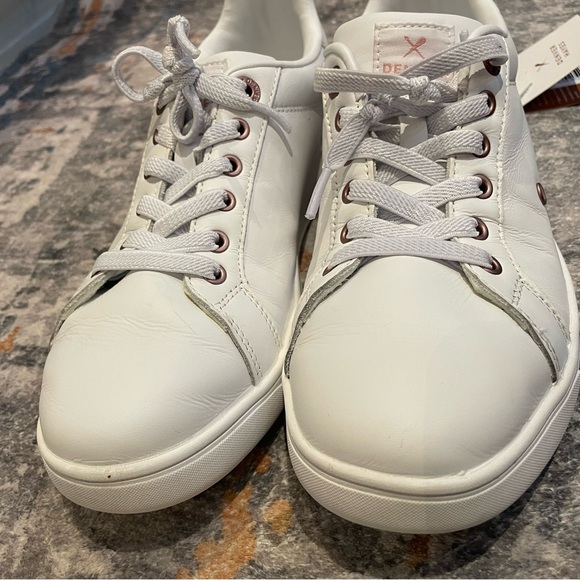 DENVER HAYES | Lesther White Casual Sneakers Size 8 - Picture 4 of 10